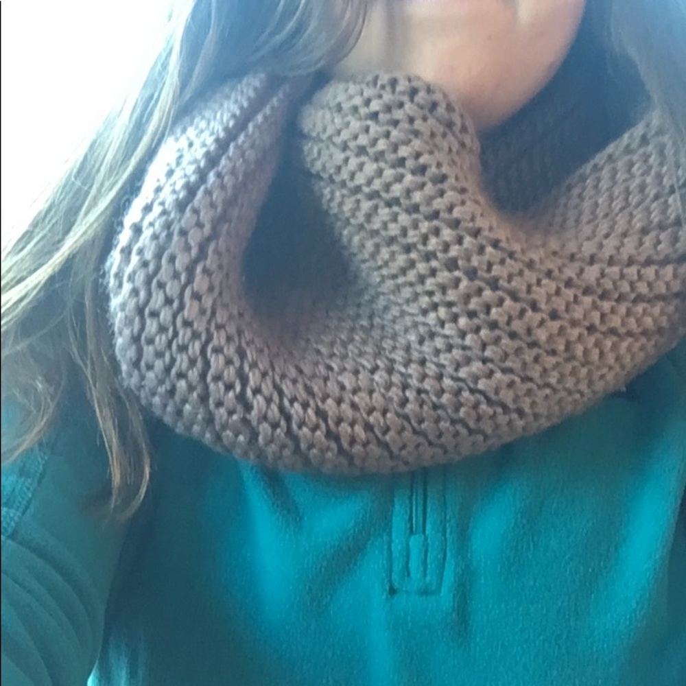 brown infinity scarf